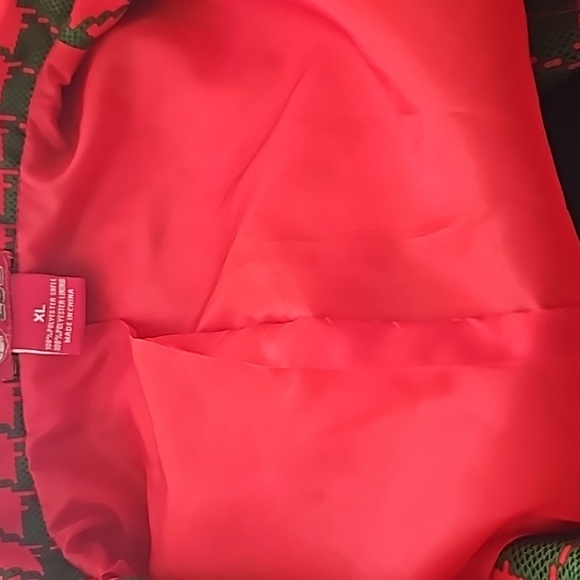 NWOT Christmas Blazer Dec. 25th ugly X-Mas jacket men XL red and green lined - Picture 10 of 12